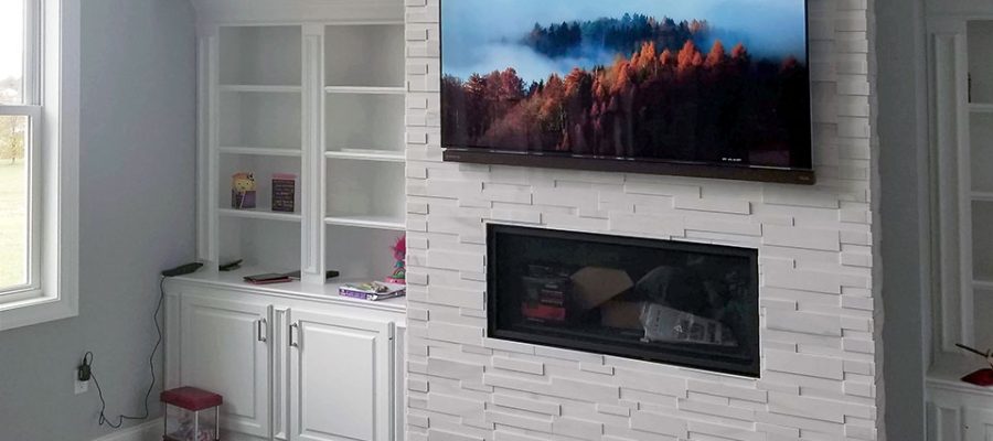 Contemporary-White-Marble-Veneer-Fireplace-Virginia